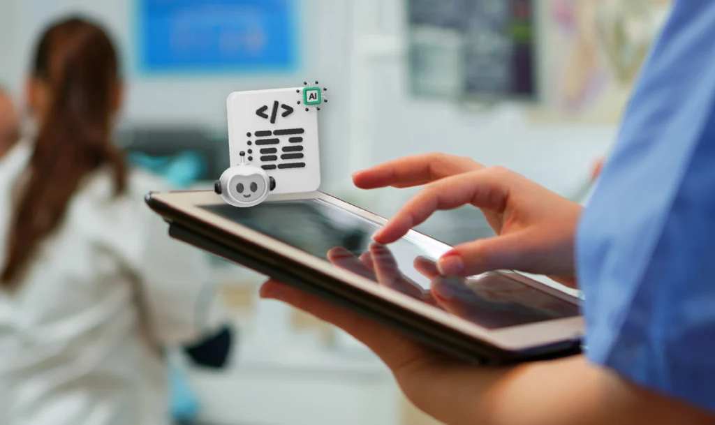 ChatBot de atención médica respondiendo consultas de pacientes en una clínica digital