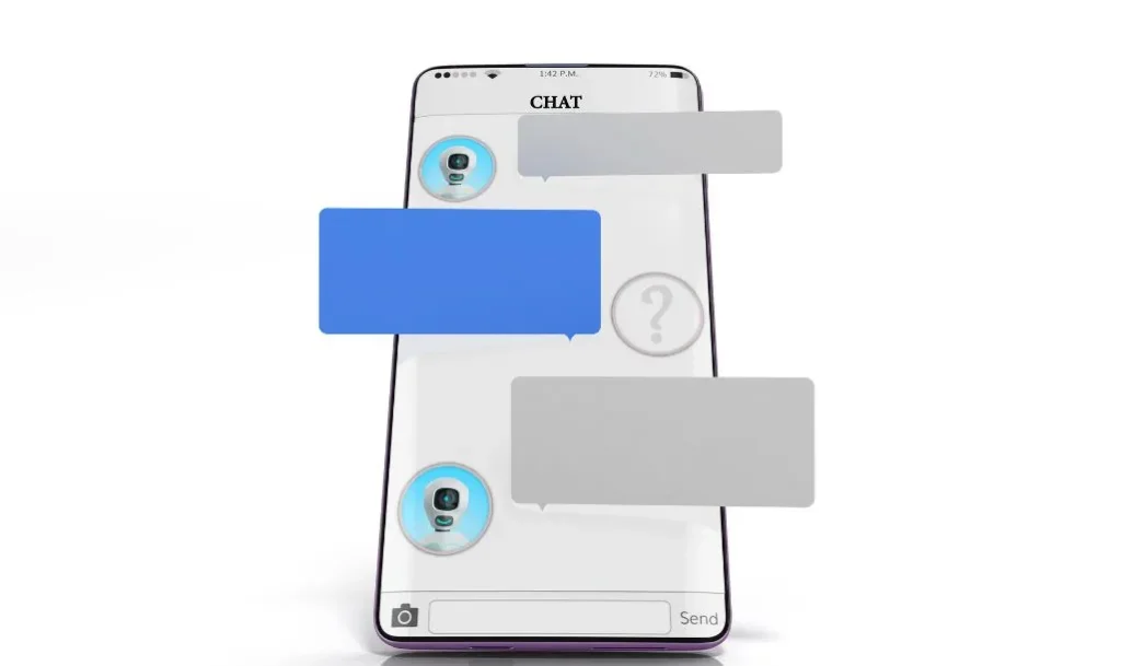 Chatbot médico de IA respondiendo consultas de pacientes y mejorando la atención continua.