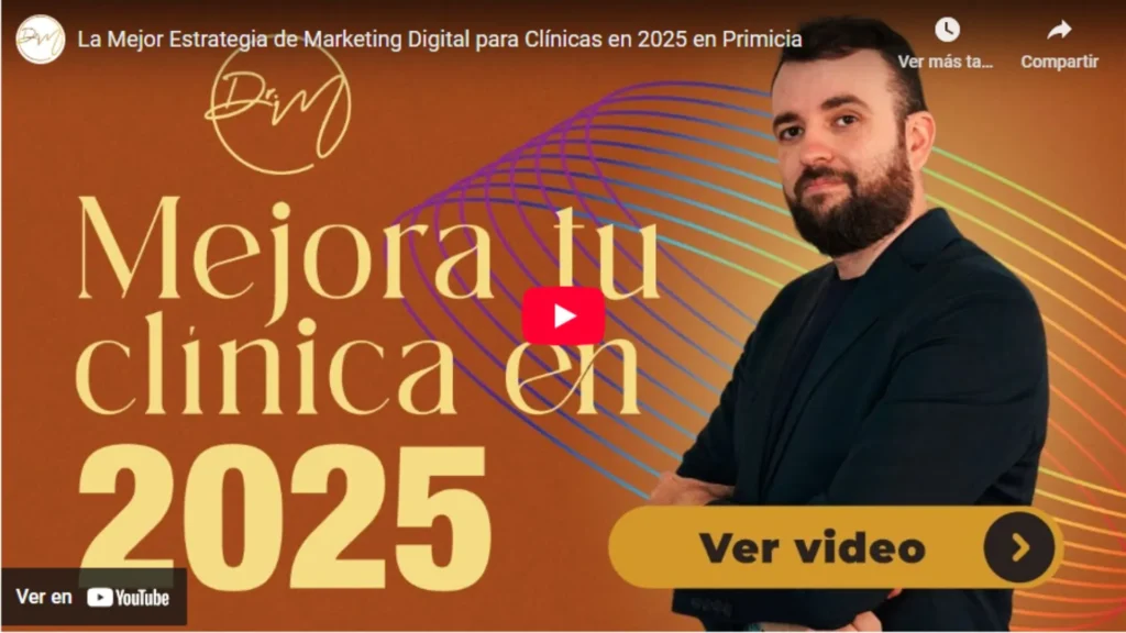 Gráfico ilustrativo de una estrategia digital moderna aplicada a clínicas