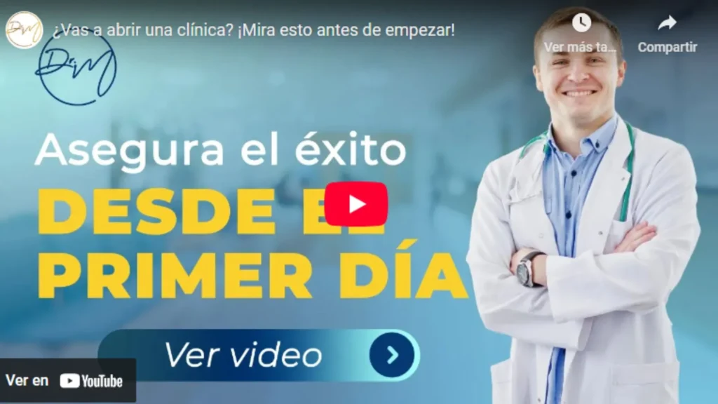 Profesional médico inaugurando clínica con enfoque estratégico